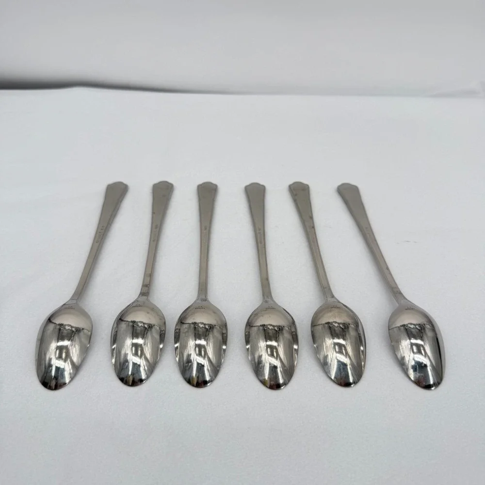 Oneida Set‎ of 6 Iced Tea Spoons 7 3/8